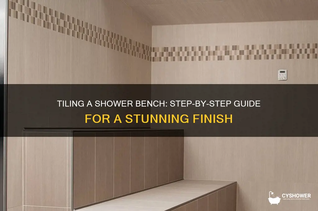 how to tile a bench in a shower