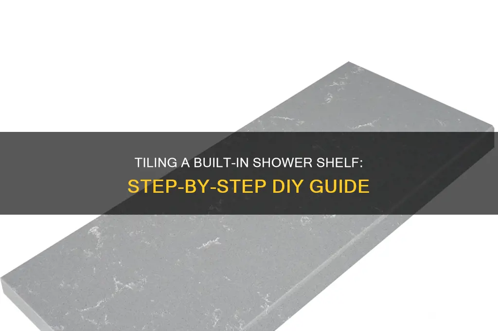 how to tile a built in shower shelf