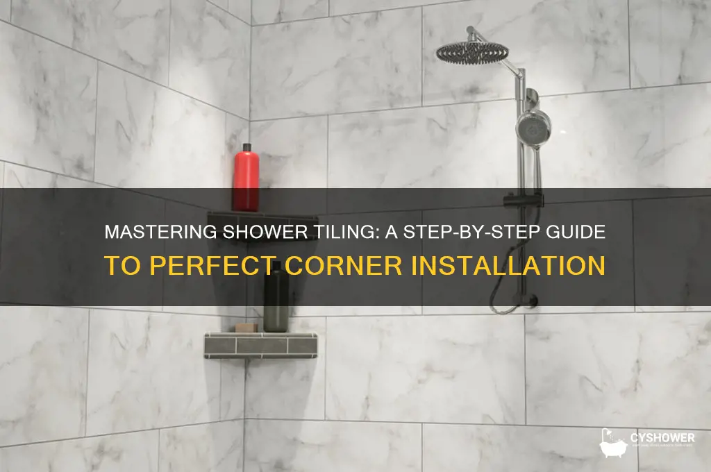how to tile a corner in shower