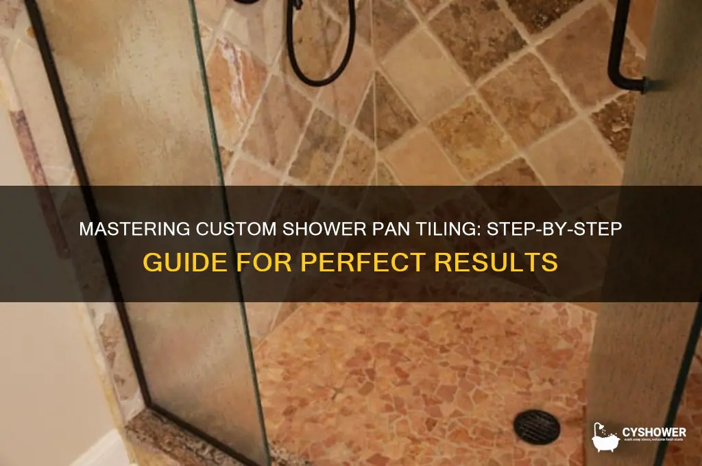 how to tile a custom shower pan