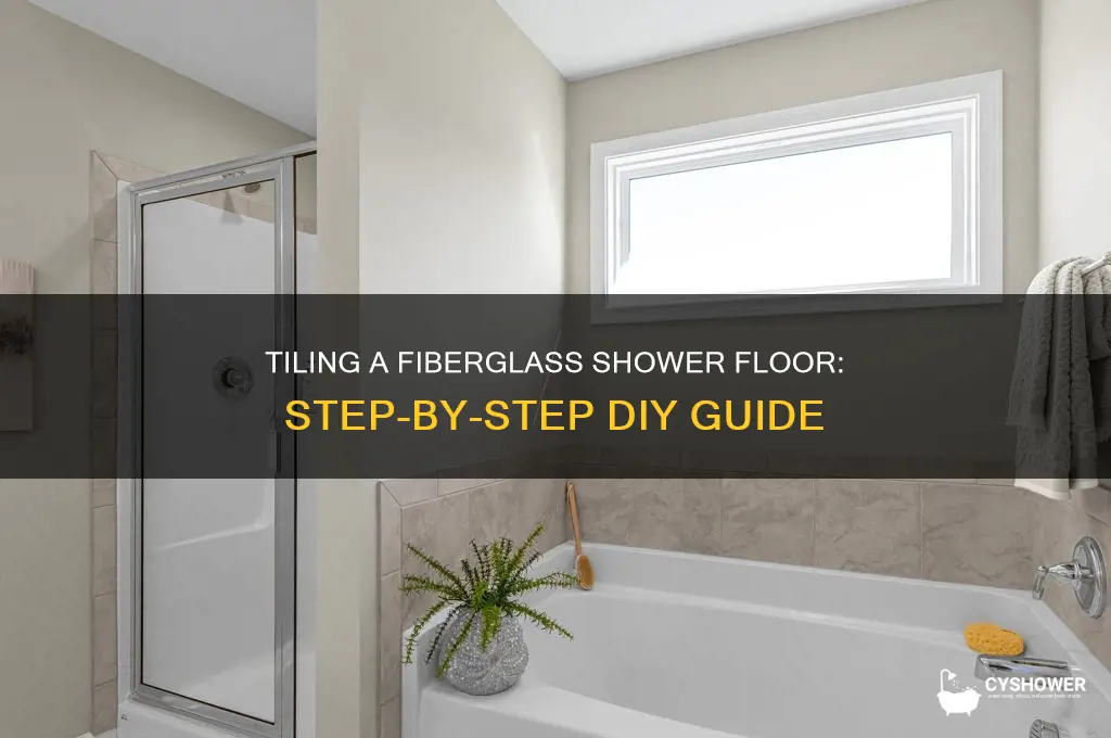 how to tile a fiber glass shower floor