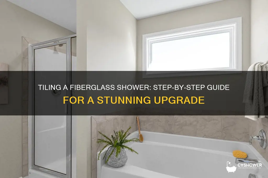 how to tile a fiberglass shower