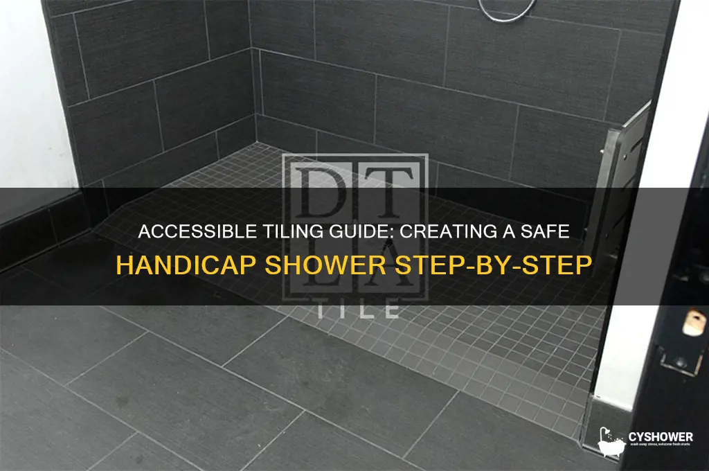 how to tile a handicap shower