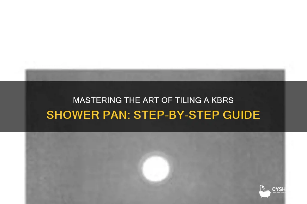 how to tile a kbrs shower pan