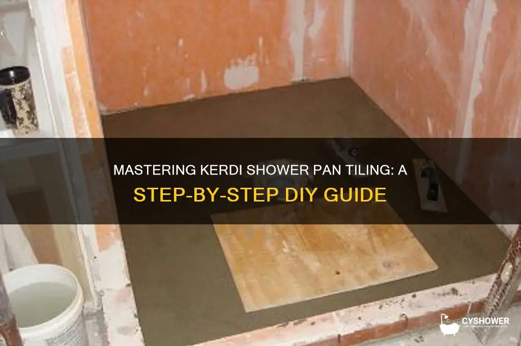how to tile a kerdi shower pan