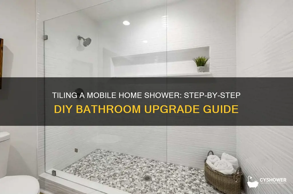 how to tile a mobile home bathroom shower