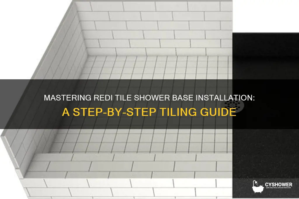 how to tile a redi tile shower base