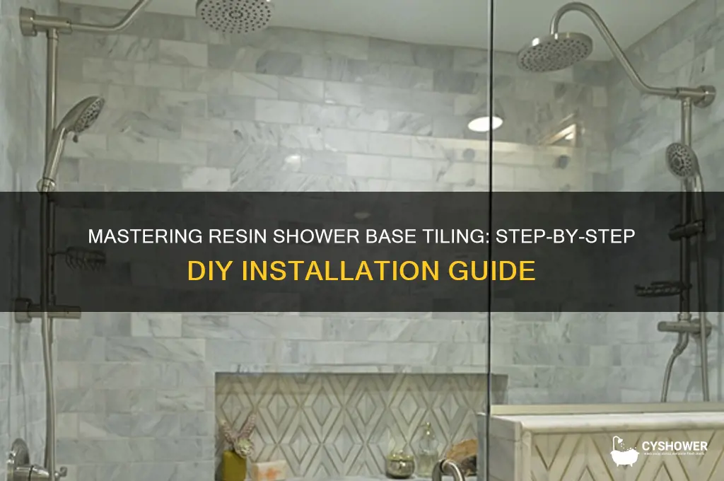 how to tile a resin shower base