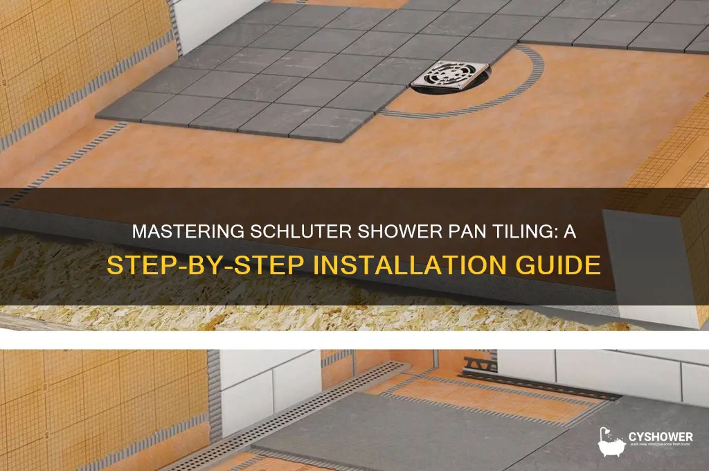 how to tile a schluter shower pan