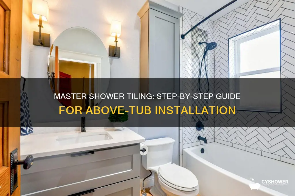 how to tile a shower above tub