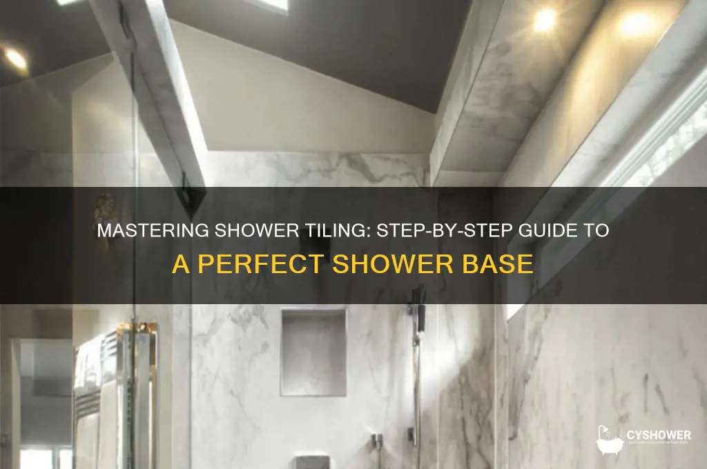 how to tile a shower base