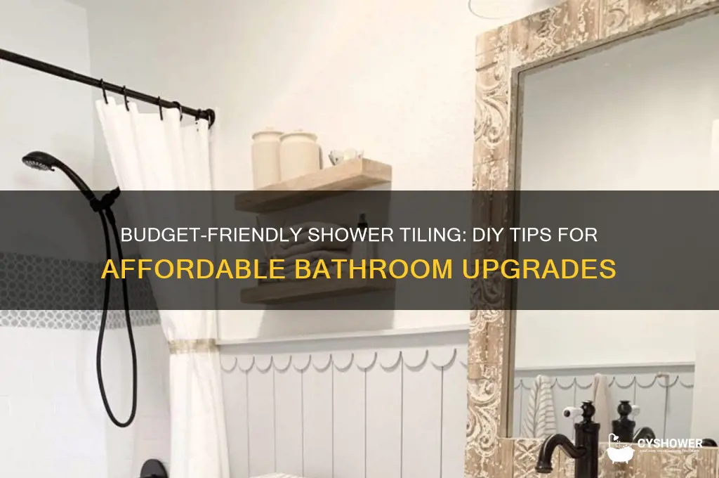 how to tile a shower cheap