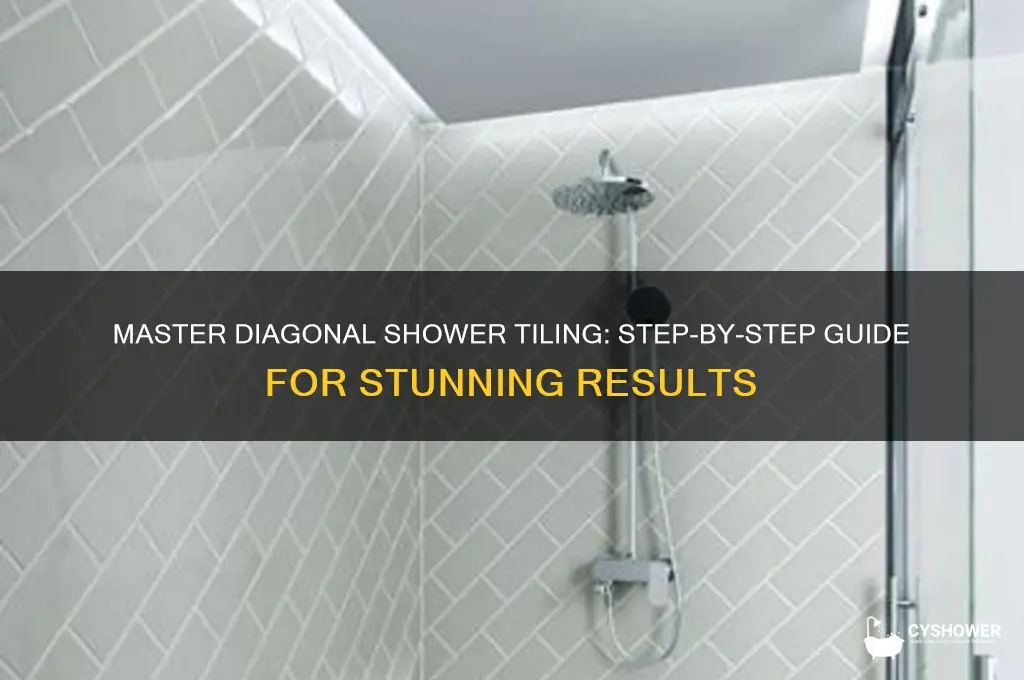 how to tile a shower diagonal