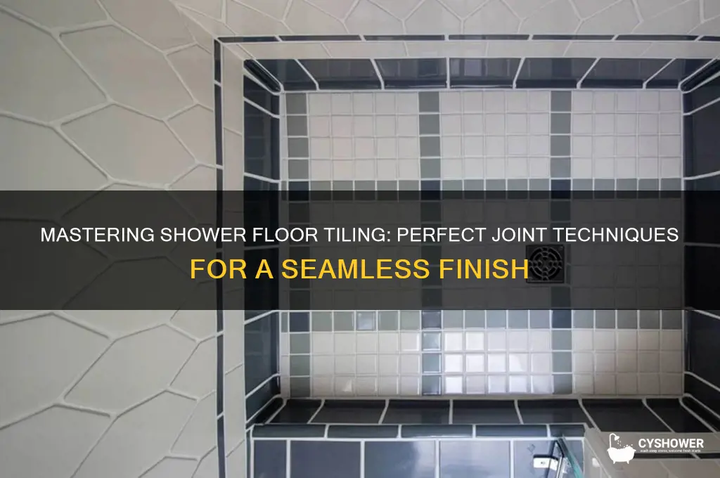 how to tile a shower floor joint