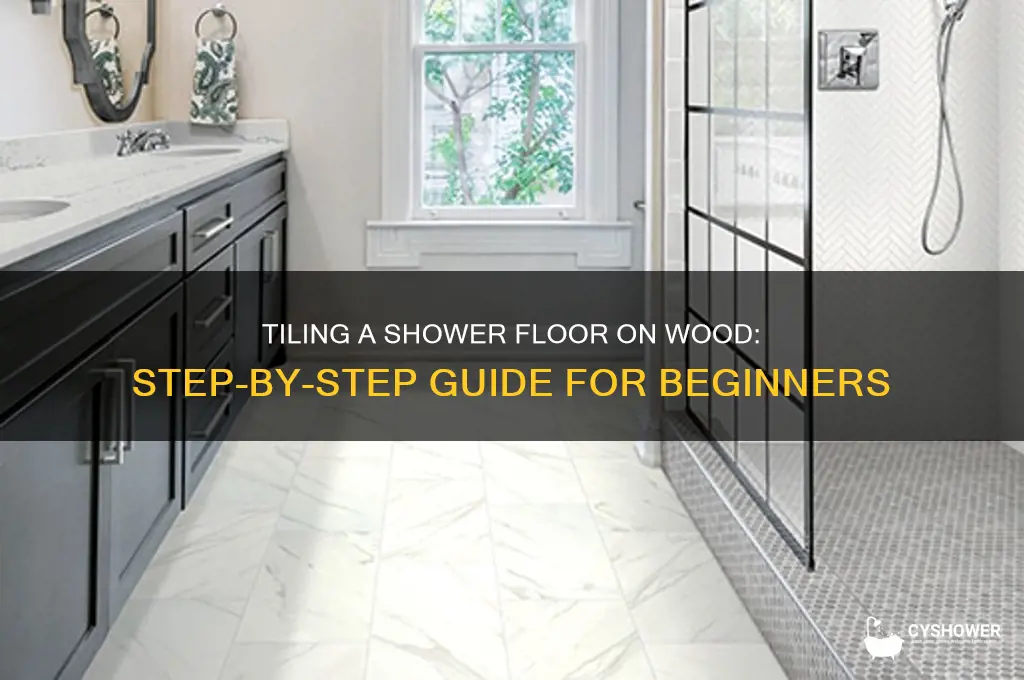 how to tile a shower floor on wood