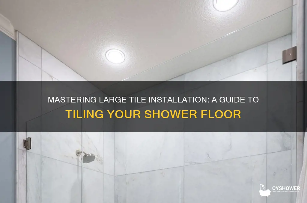 how to tile a shower floor with large tiles