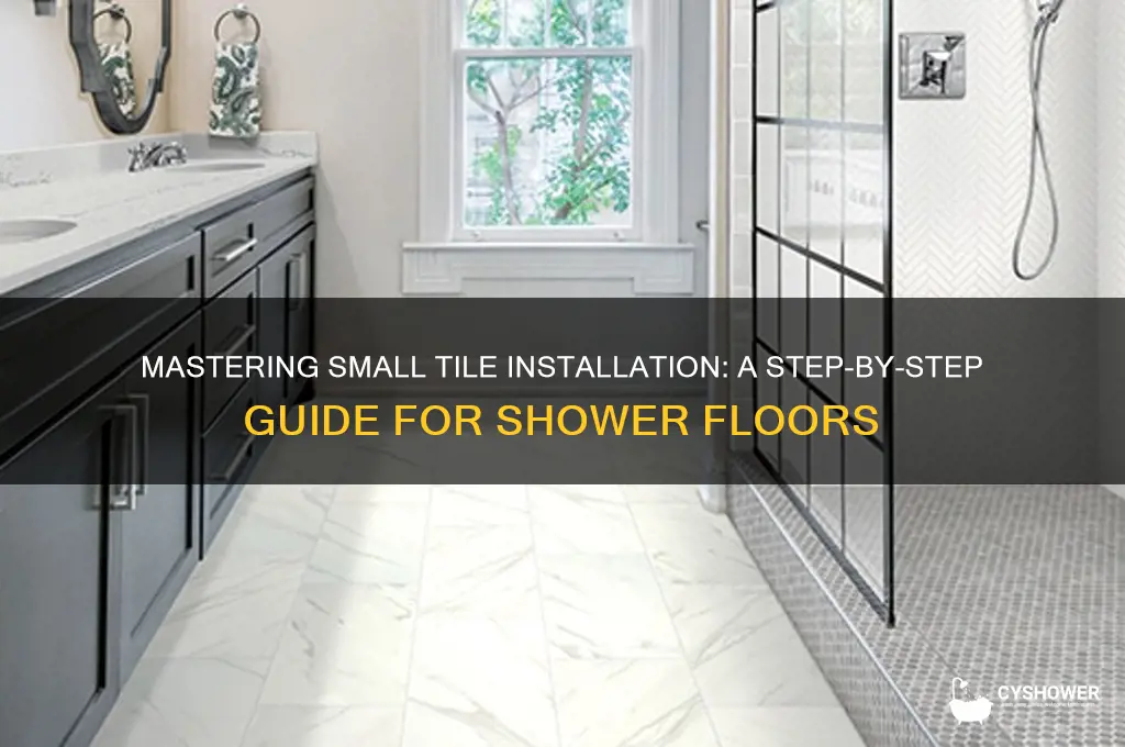 how to tile a shower floor with small tiles