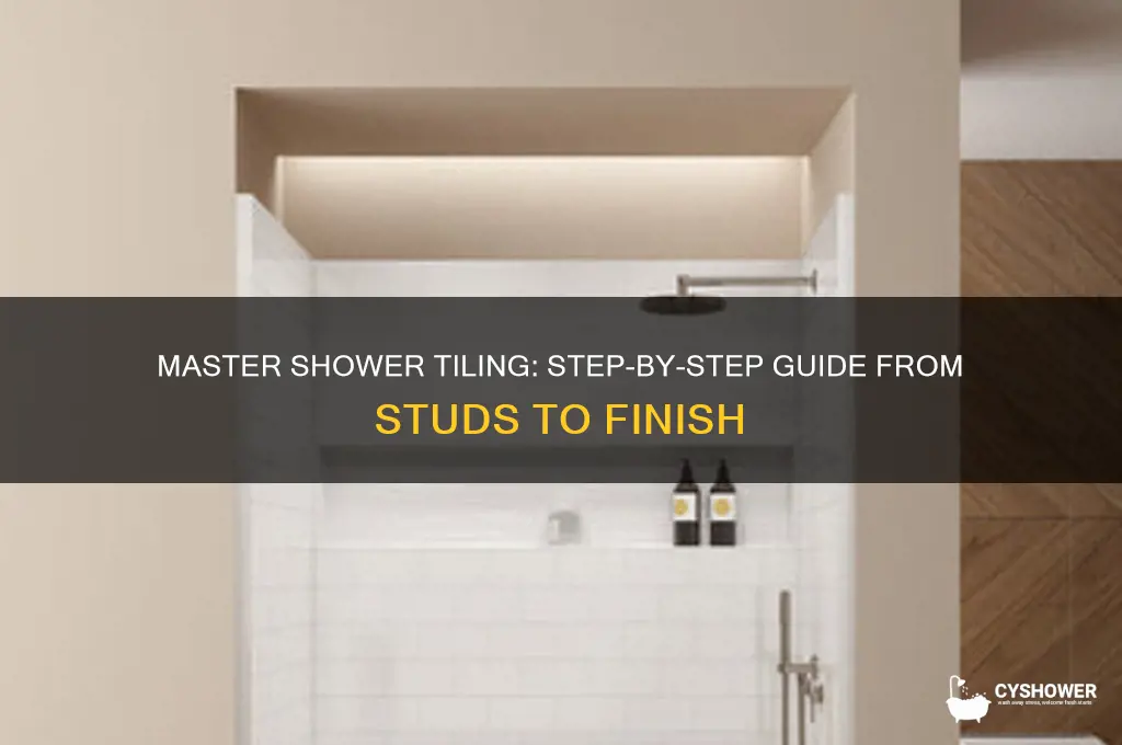 how to tile a shower from studs