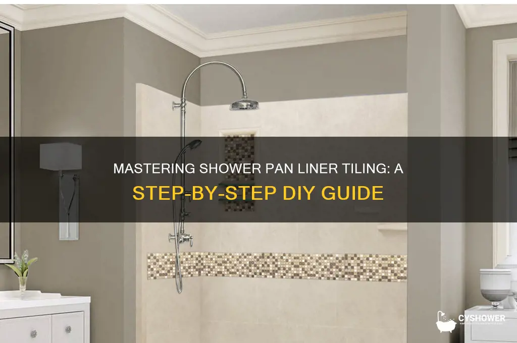 how to tile a shower pan linner