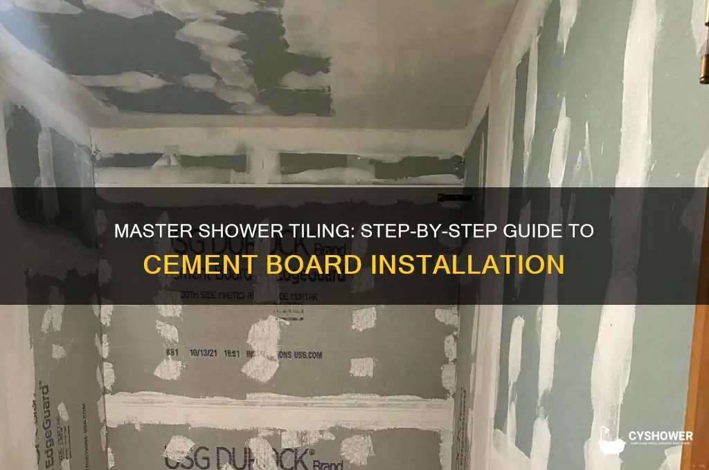 how to tile a shower wall cement board