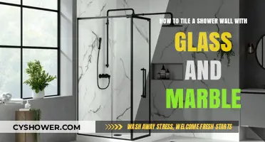 Elegant Shower Upgrade: Tiling with Glass and Marble Step-by-Step
