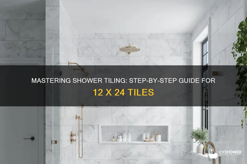 how to tile a shower with 12 x 24 tiles