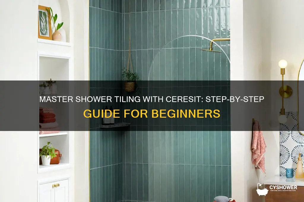 how to tile a shower with ceresit