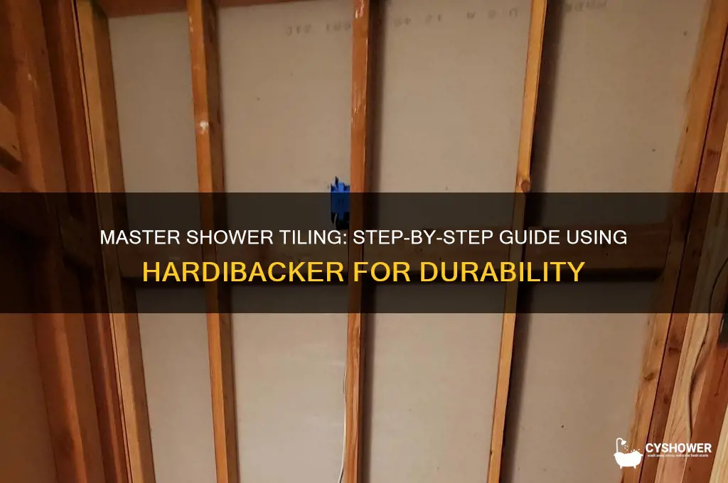 how to tile a shower with hardibacker