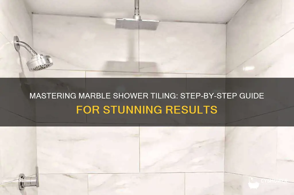 how to tile a shower with marble