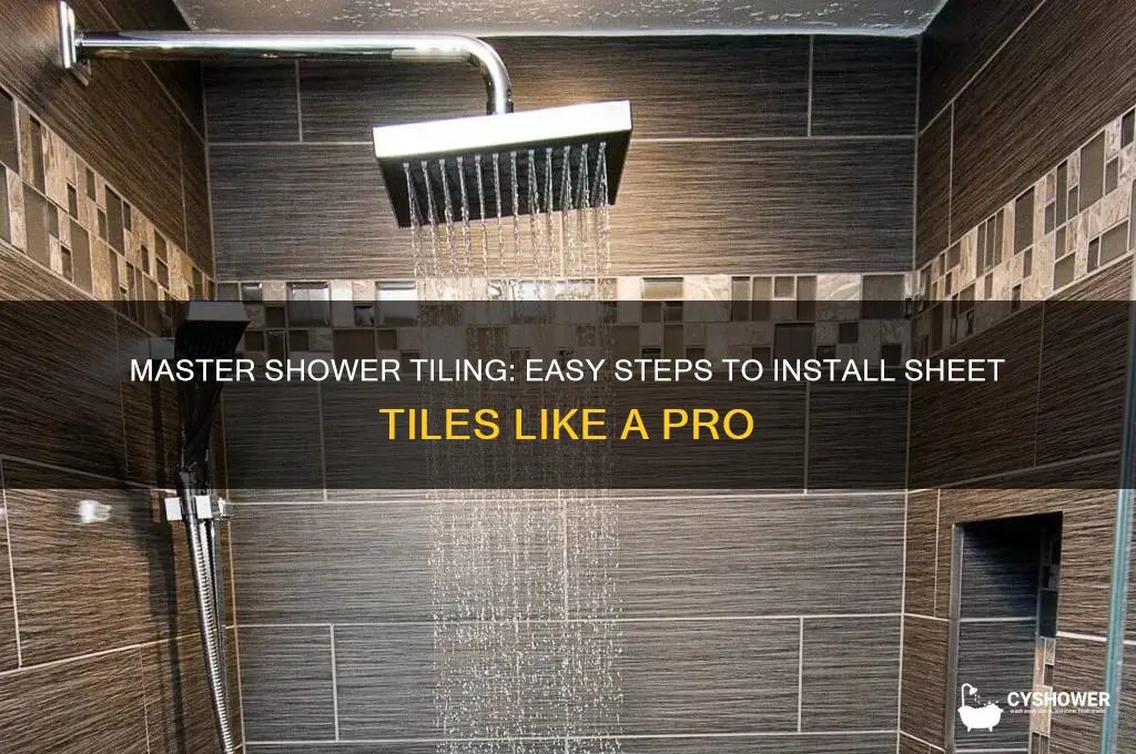 how to tile a shower with sheets
