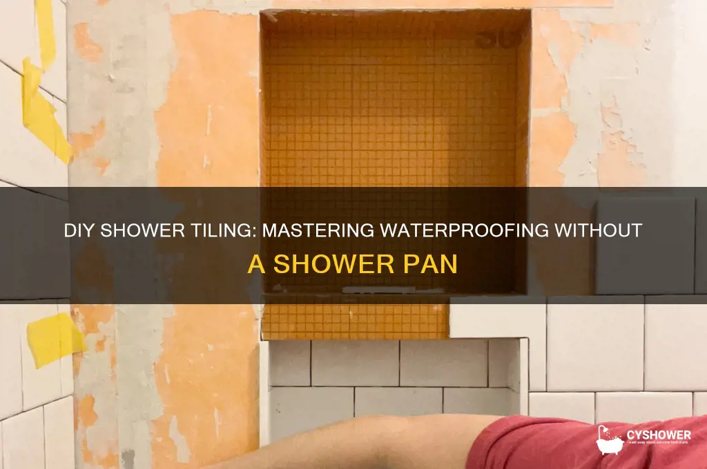 how to tile a shower without a shower pan