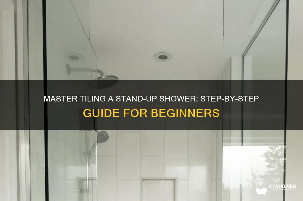 how to tile a stand up shower