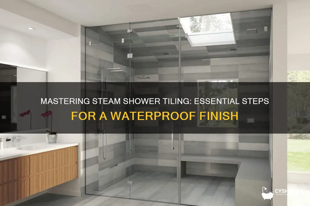 how to tile a steam shower