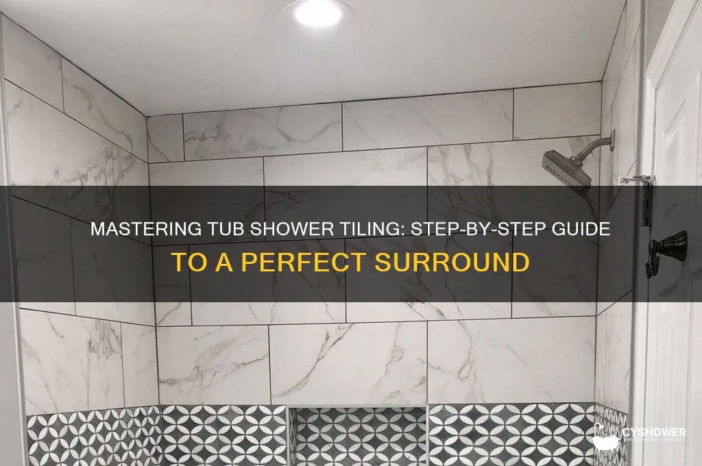 how to tile a tub shower surround