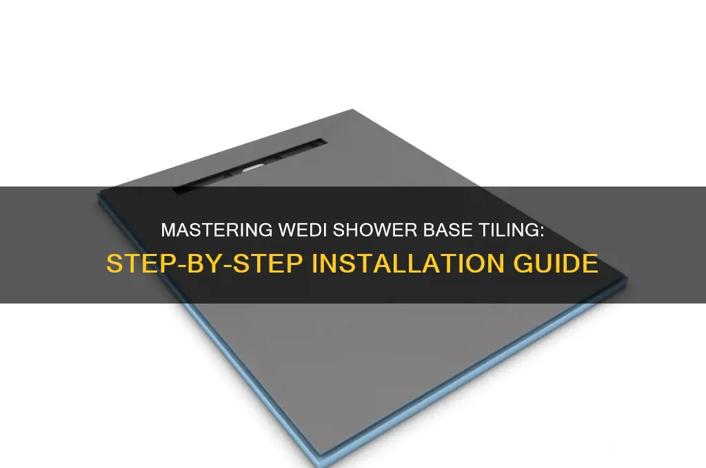 how to tile a wedi shower base
