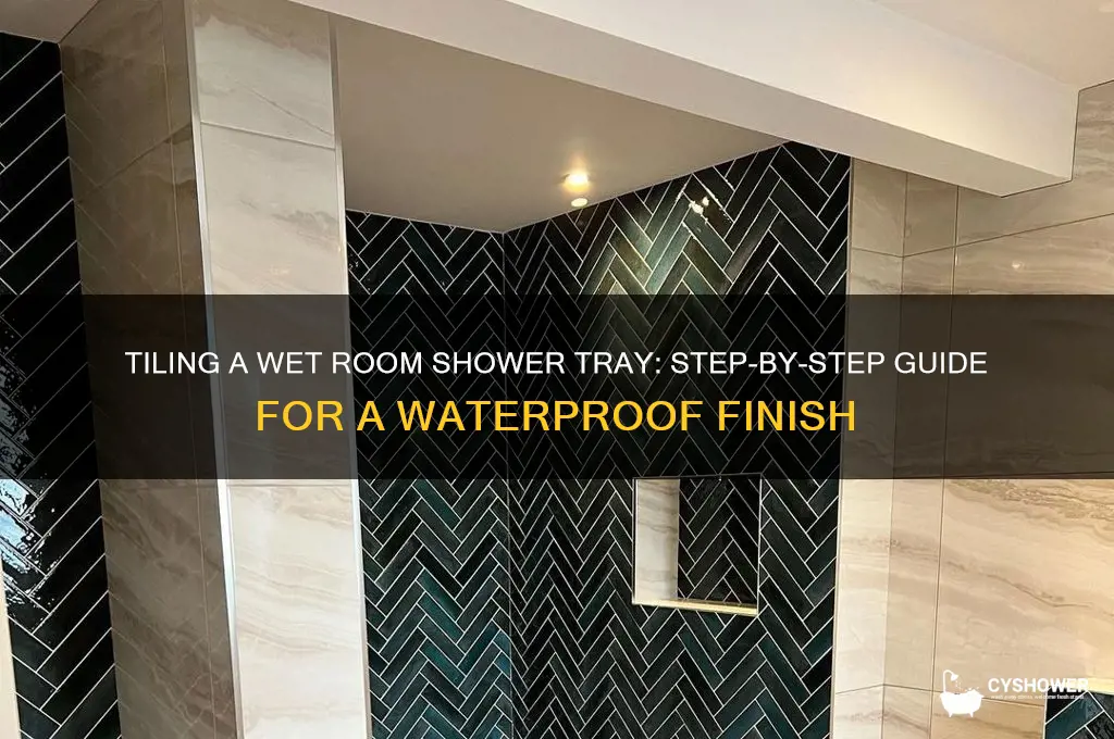 how to tile a wet room shower tray