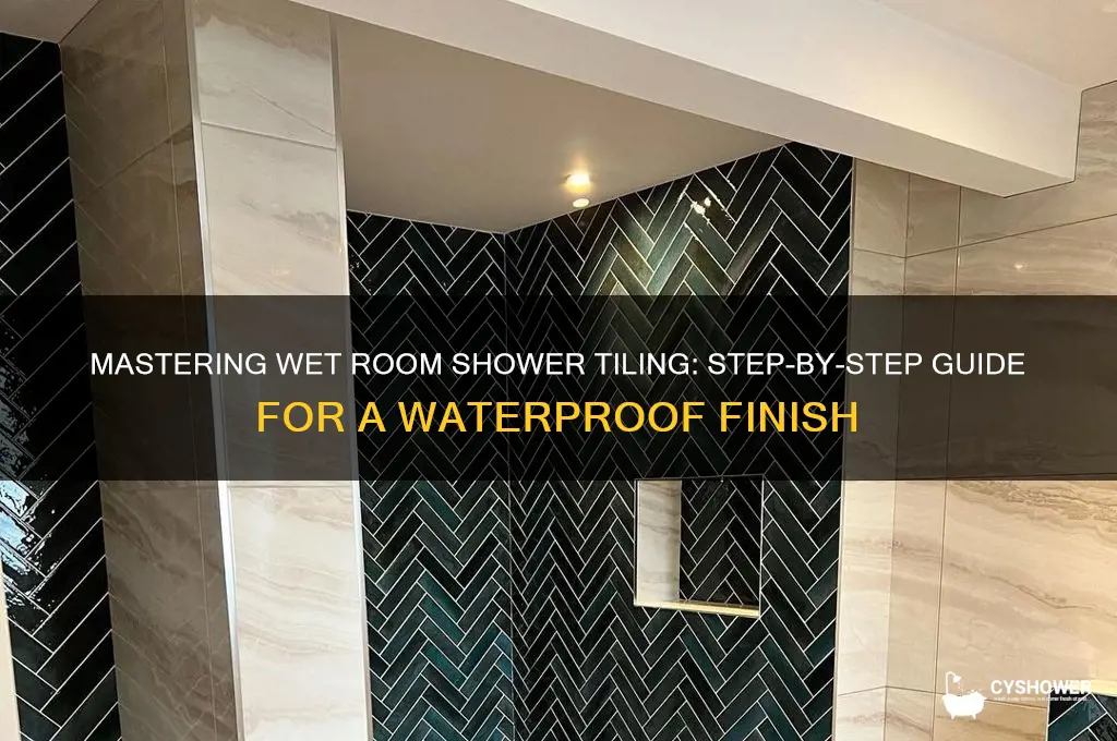 how to tile a wet room shower