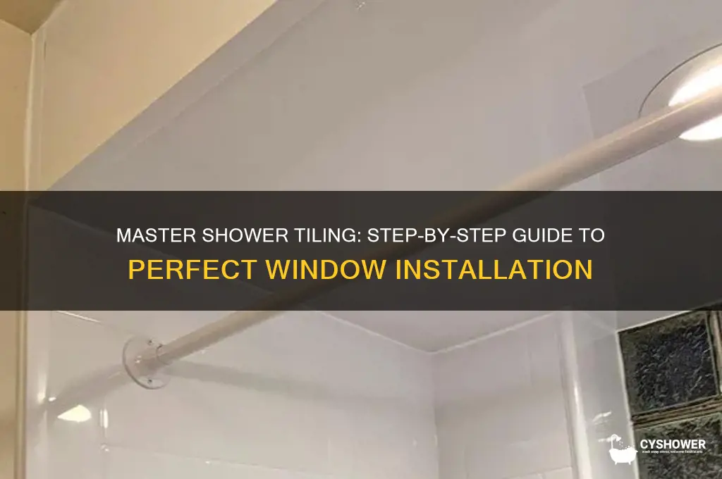 how to tile a window in a shower
