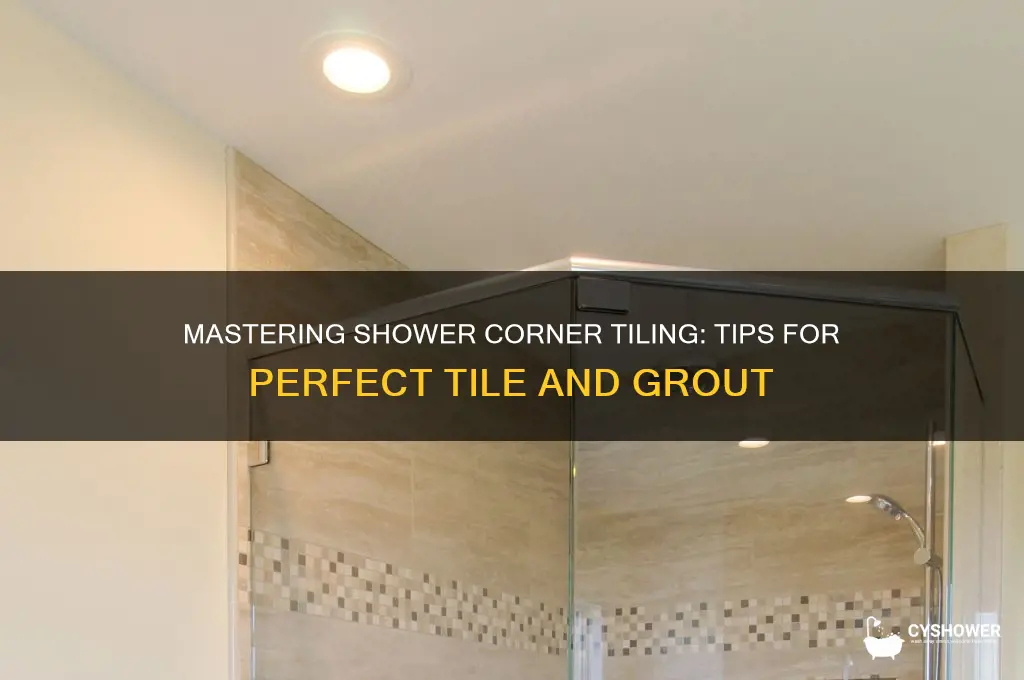 how to tile and grout shower corner