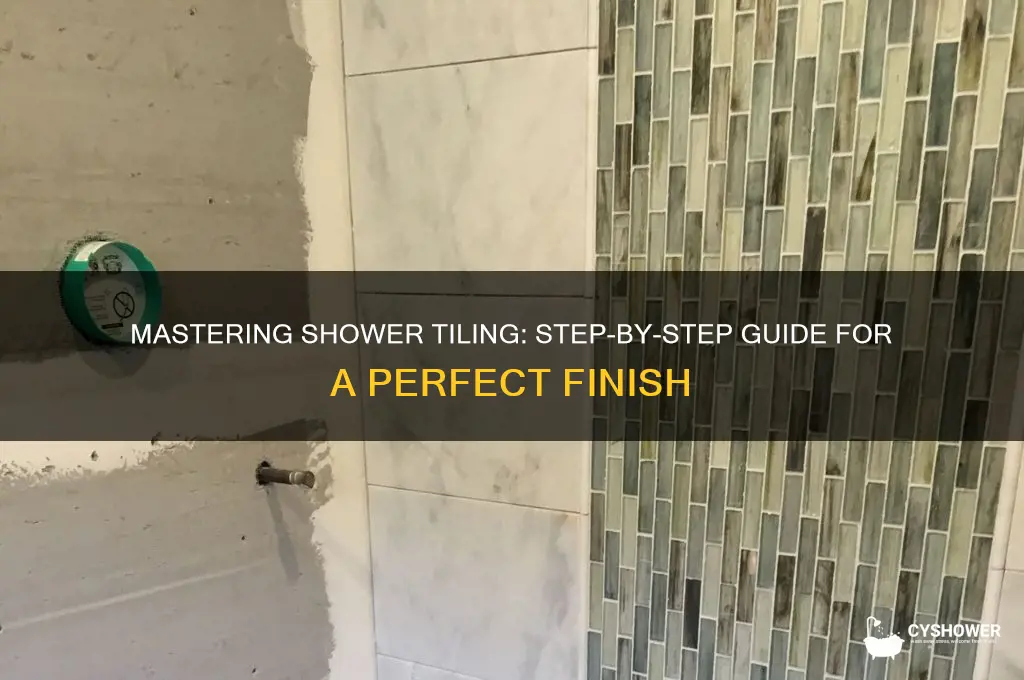 how to tile around a shower