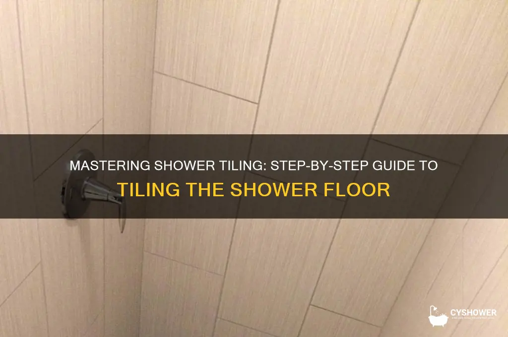 how to tile bottom of shower
