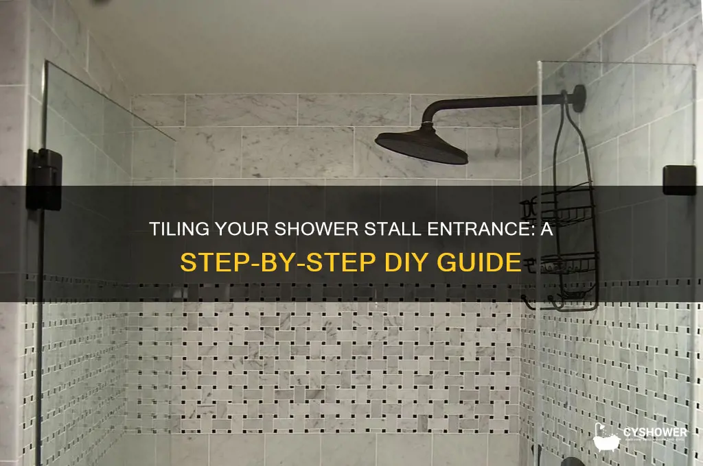 how to tile entrance of a shower stall