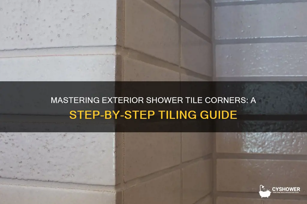how to tile exterior corners of shower tile