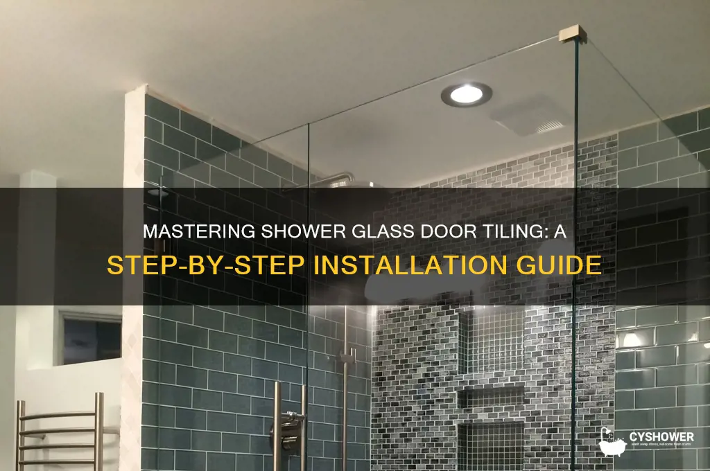 how to tile for a shower glass door