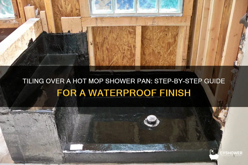 how to tile over a hot mop shower pan