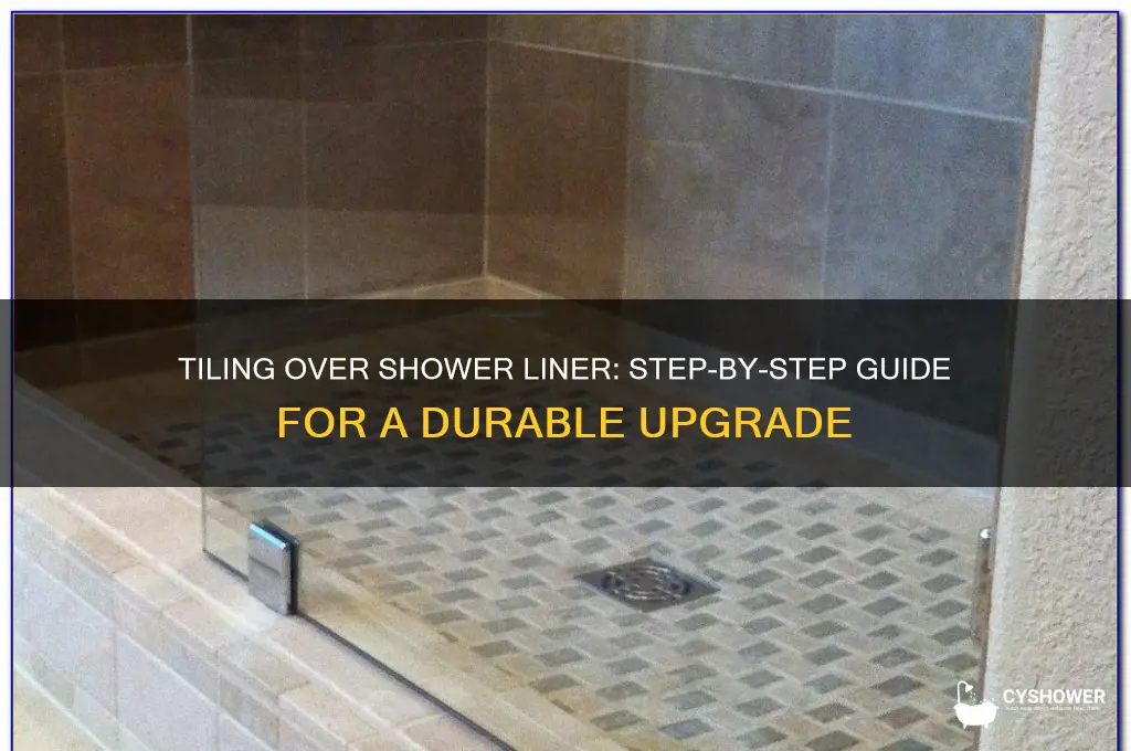 how to tile over shower liner