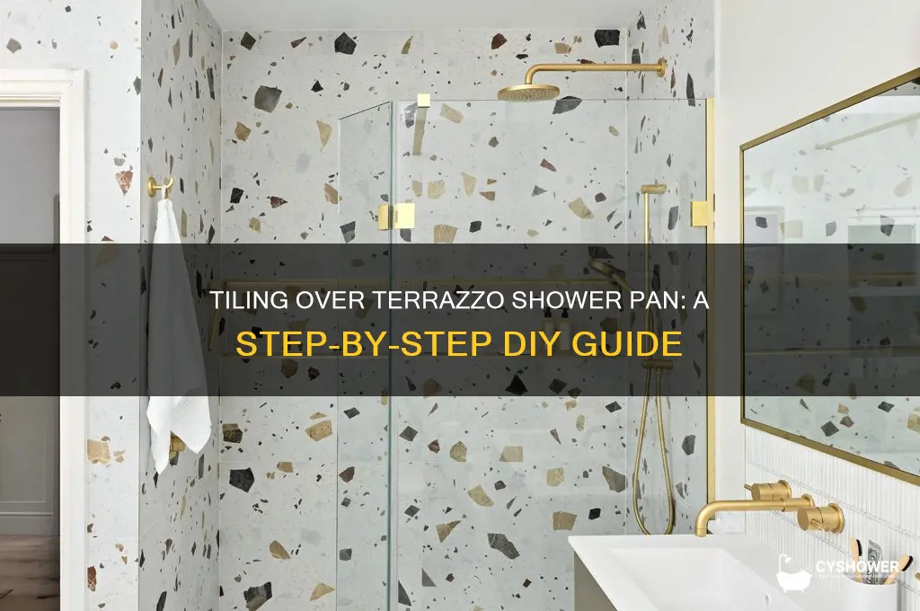 how to tile over terrazzo shower pan