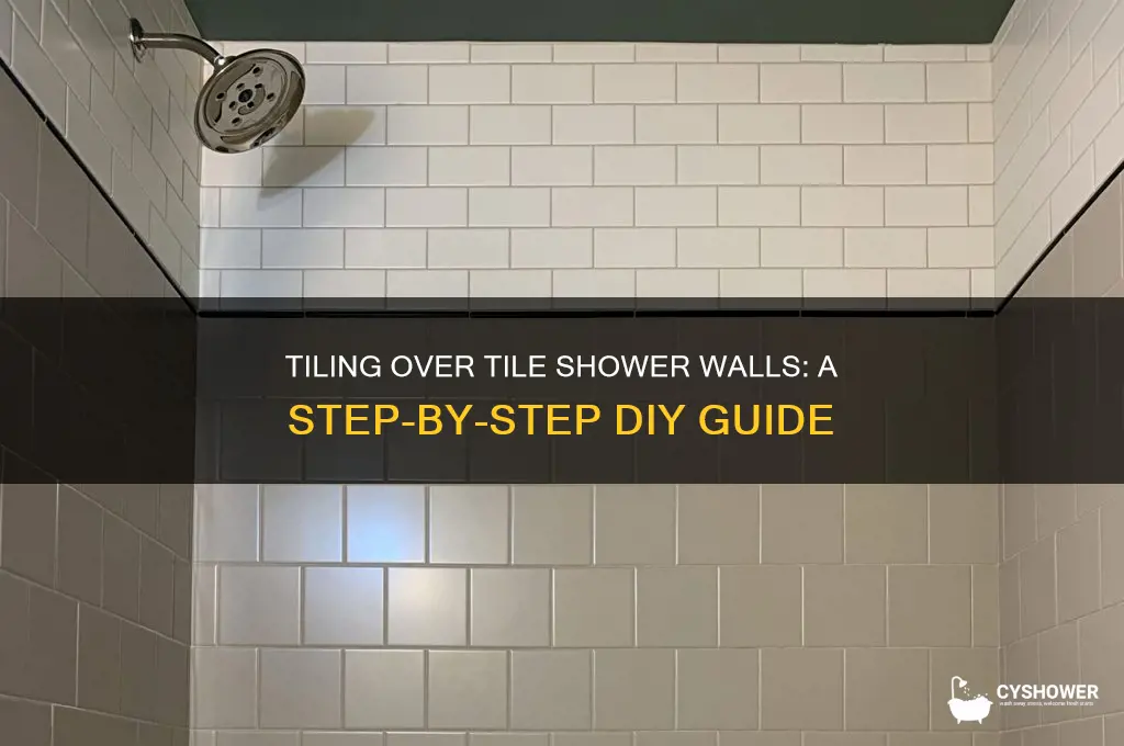 how to tile over tile shower wall