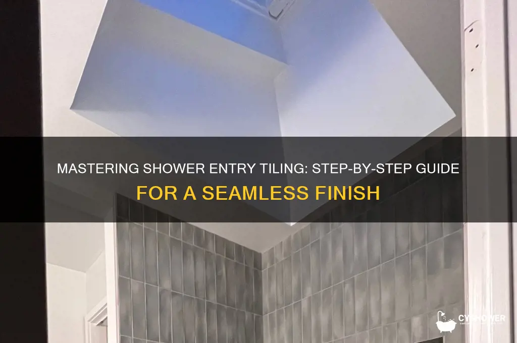 how to tile shower entry