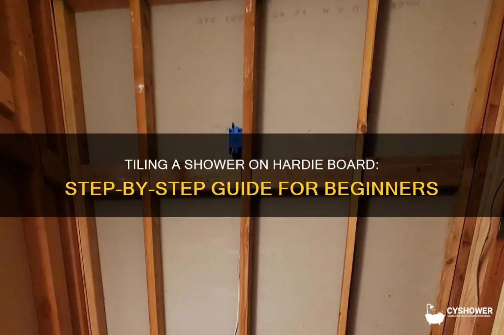 how to tile shower on hardie board